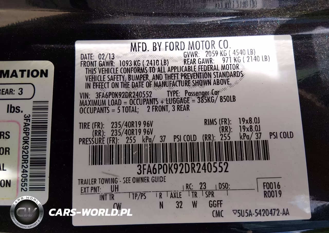 2013 Ford Fusion Titanium VIN:3FA6P0K92DR240552 - 9