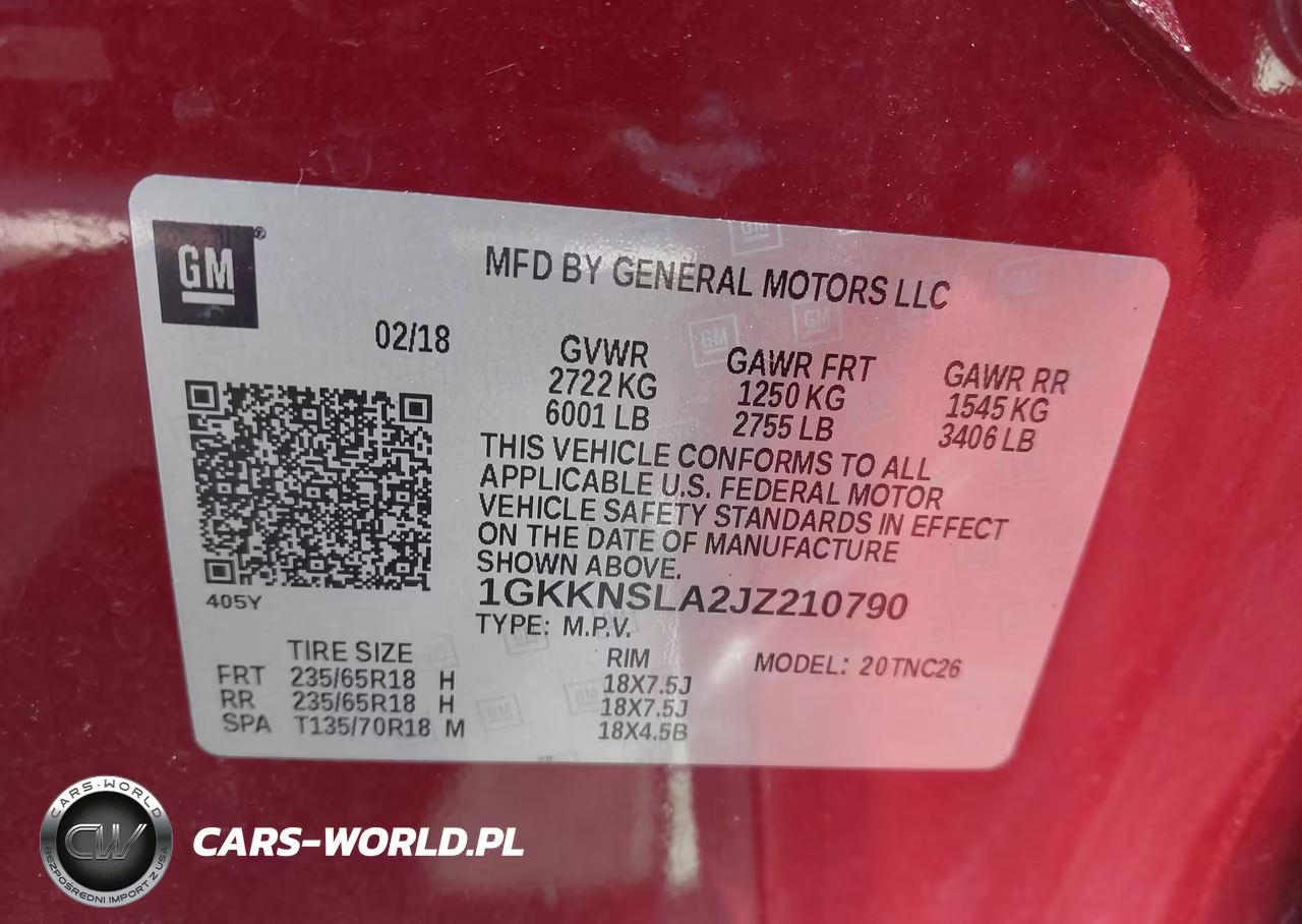 2018 GMC Acadia Sle-2 VIN:1GKKNSLA2JZ210790 - 9