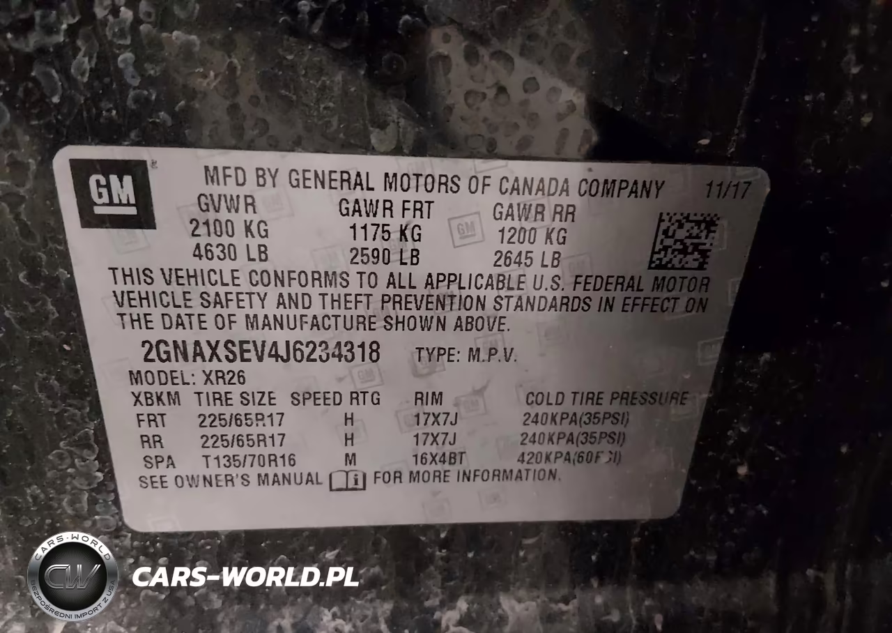 2018 Chevrolet Equinox Lt VIN:2GNAXSEV4J6234318 - 9