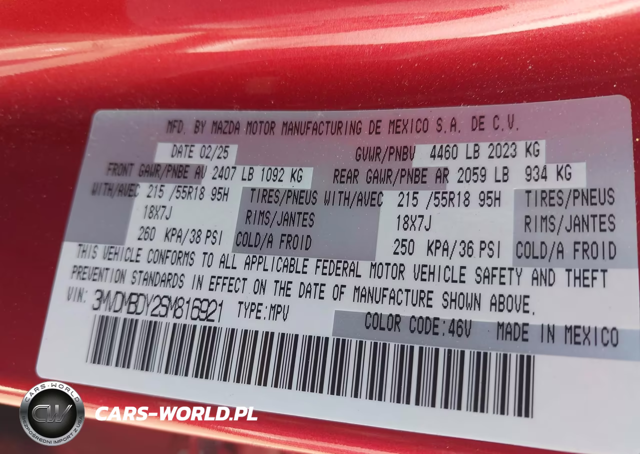 2025 Mazda Cx-30 2.5 Turbo Premium Package VIN:3MVDMBDY2SM816921 - 9