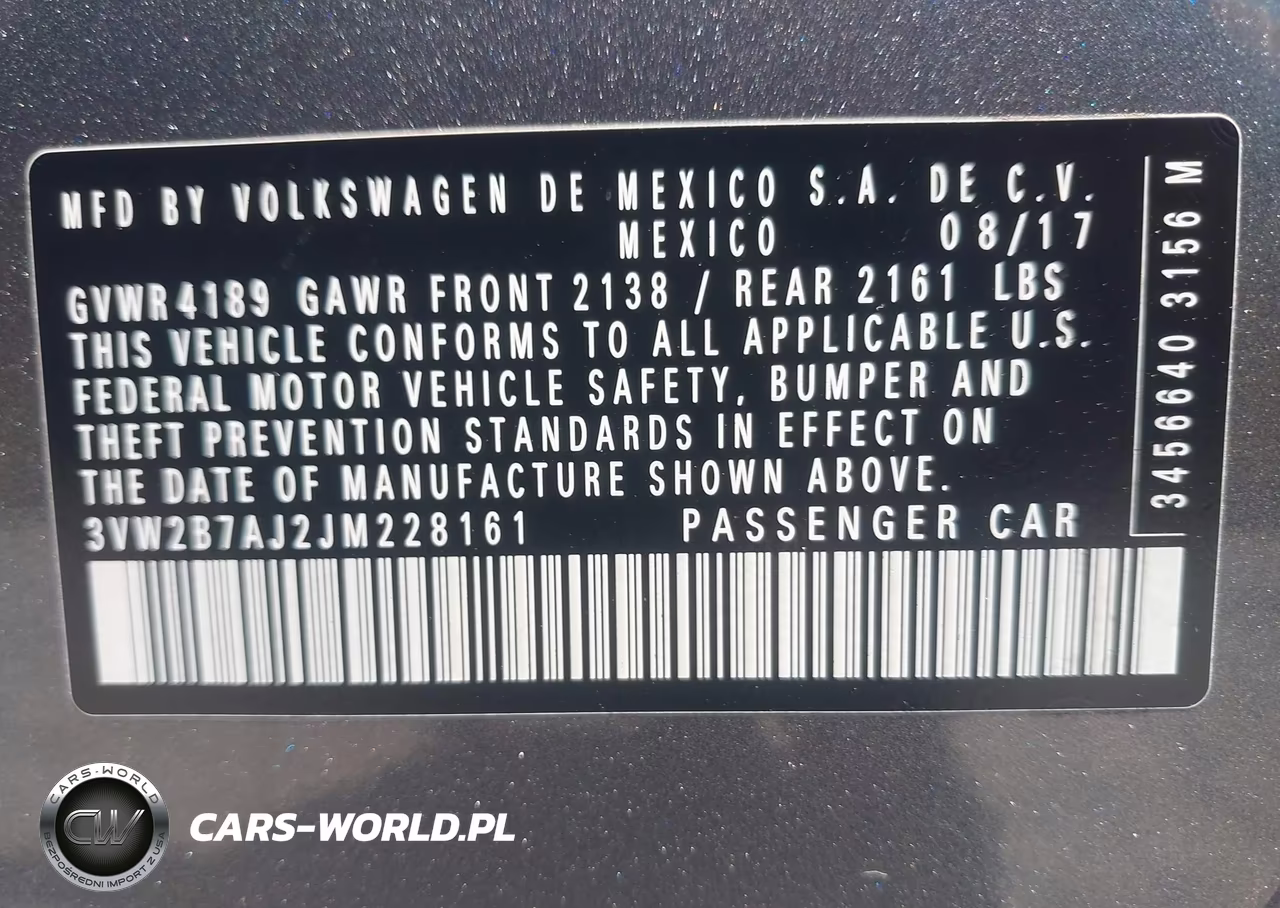 2018 Volkswagen Jetta 1.4T S VIN:3VW2B7AJ2JM228161 - 9