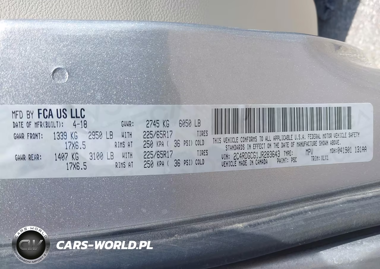2018 Dodge Grand Caravan Sxt VIN:2C4RDGCG1JR283643 - 9