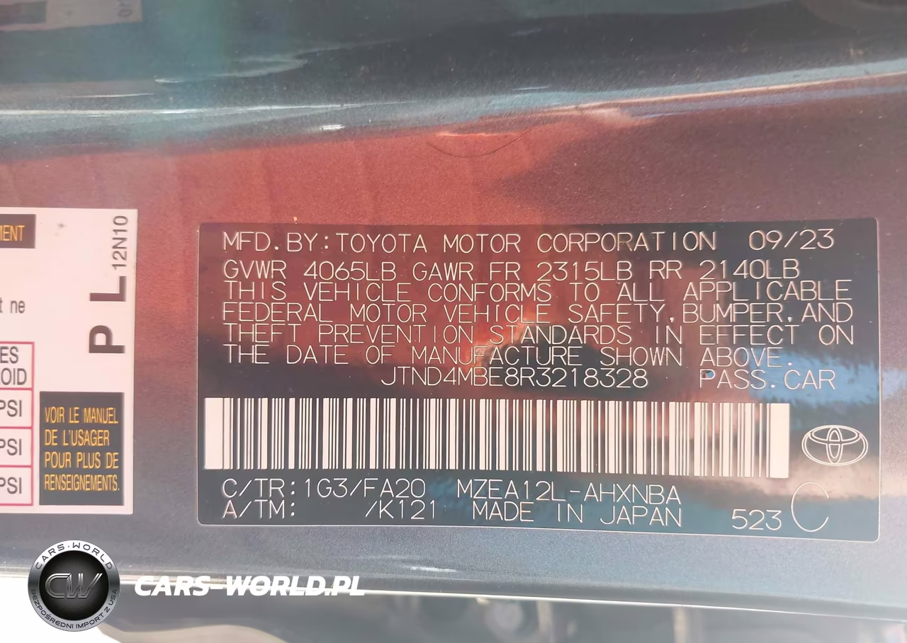 2024 Toyota Corolla Se VIN:JTND4MBE8R3218328 - 9