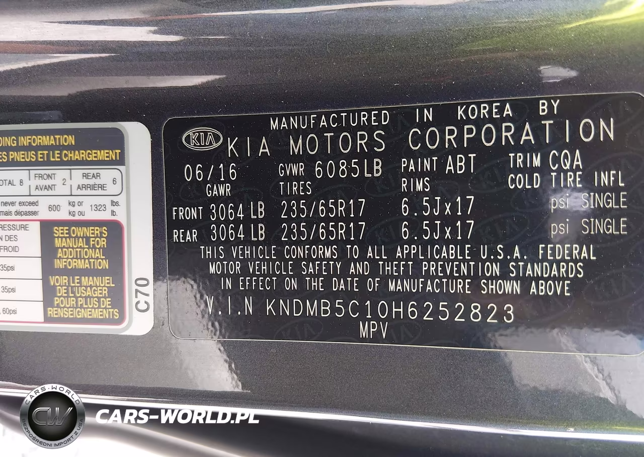 2017 Kia Sedona Lx VIN:KNDMB5C10H6252823 - 9