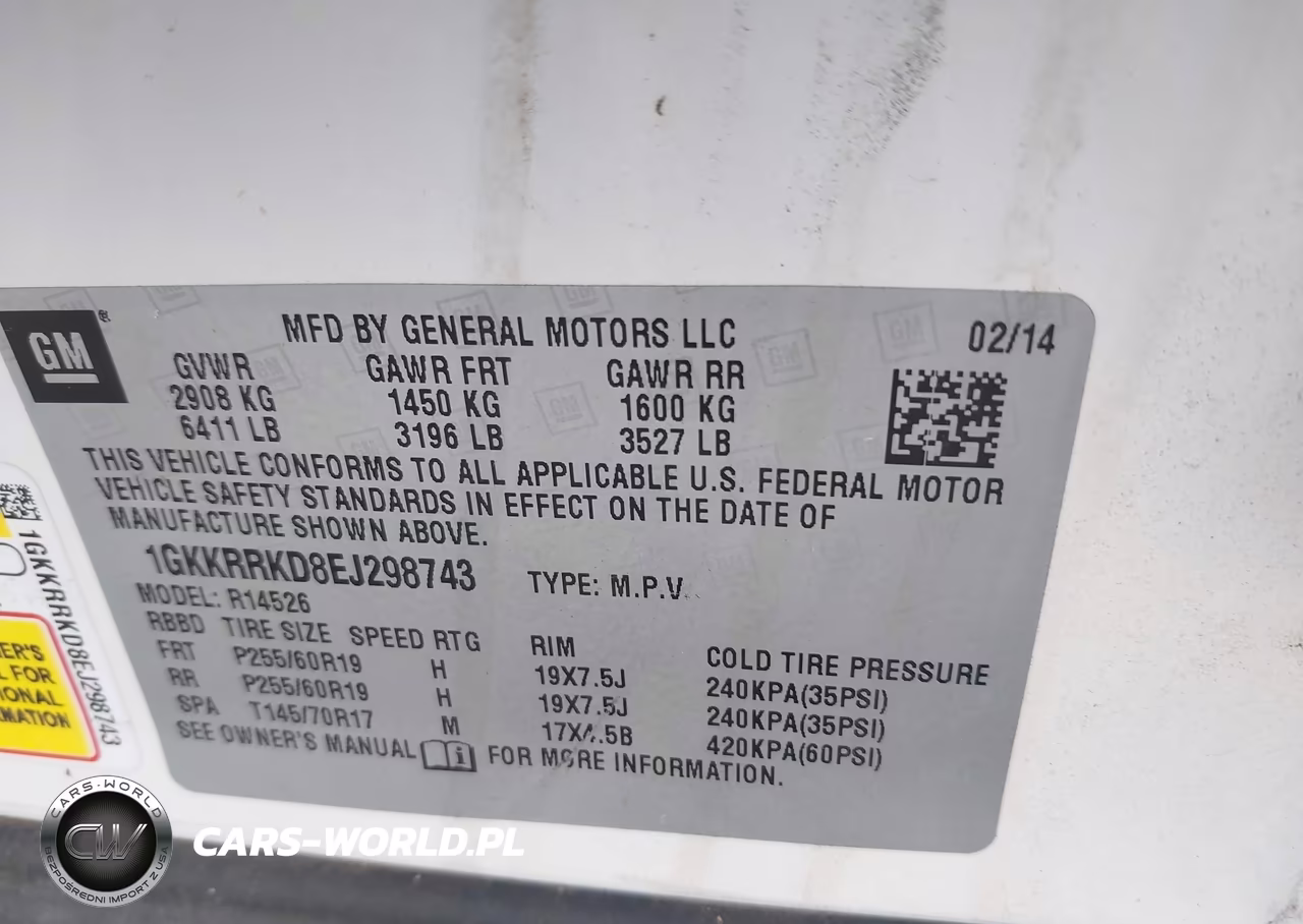 2014 GMC Acadia Slt-1 VIN:1GKKRRKD8EJ298743 - 9