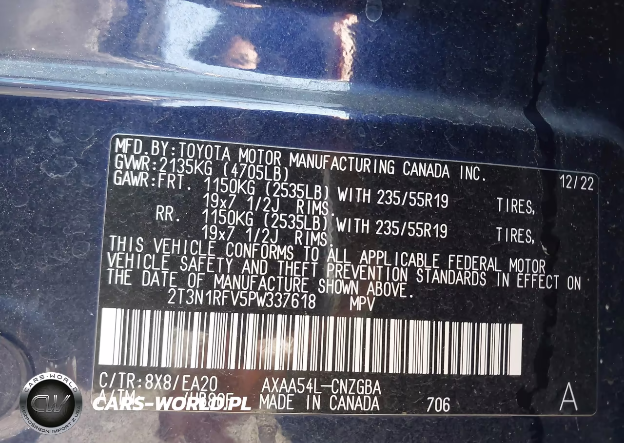 2023 Toyota Rav4 Limited VIN:2T3N1RFV5PW337618 - 9