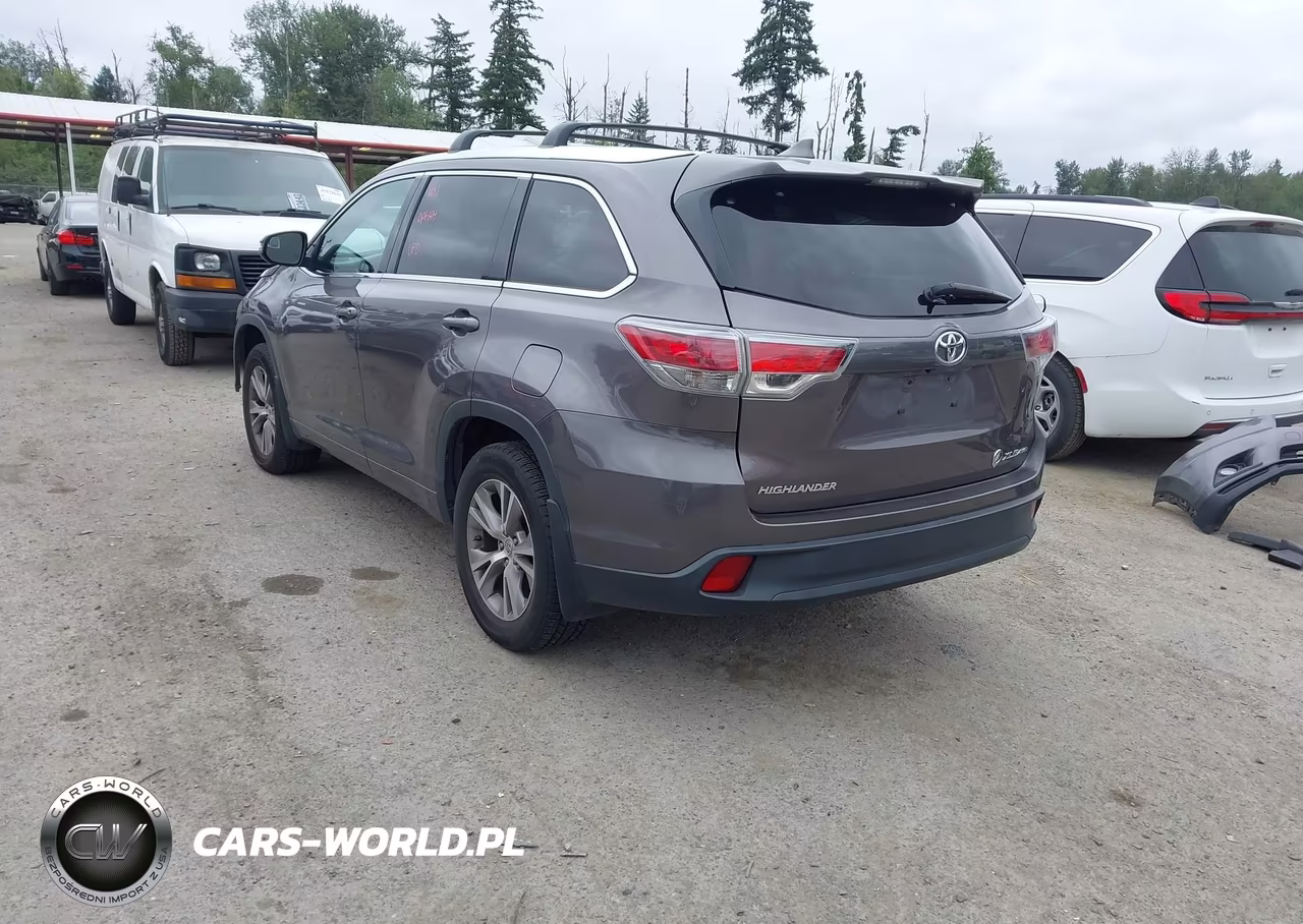 2015 Toyota Highlander Xle V6 VIN:5TDJKRFH5FS211734 - 3