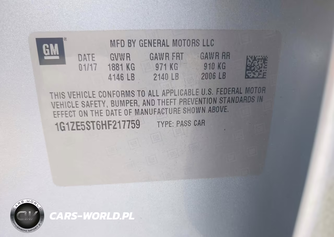 2017 Chevrolet Malibu 1Lt VIN:1G1ZE5ST6HF217759 - 9