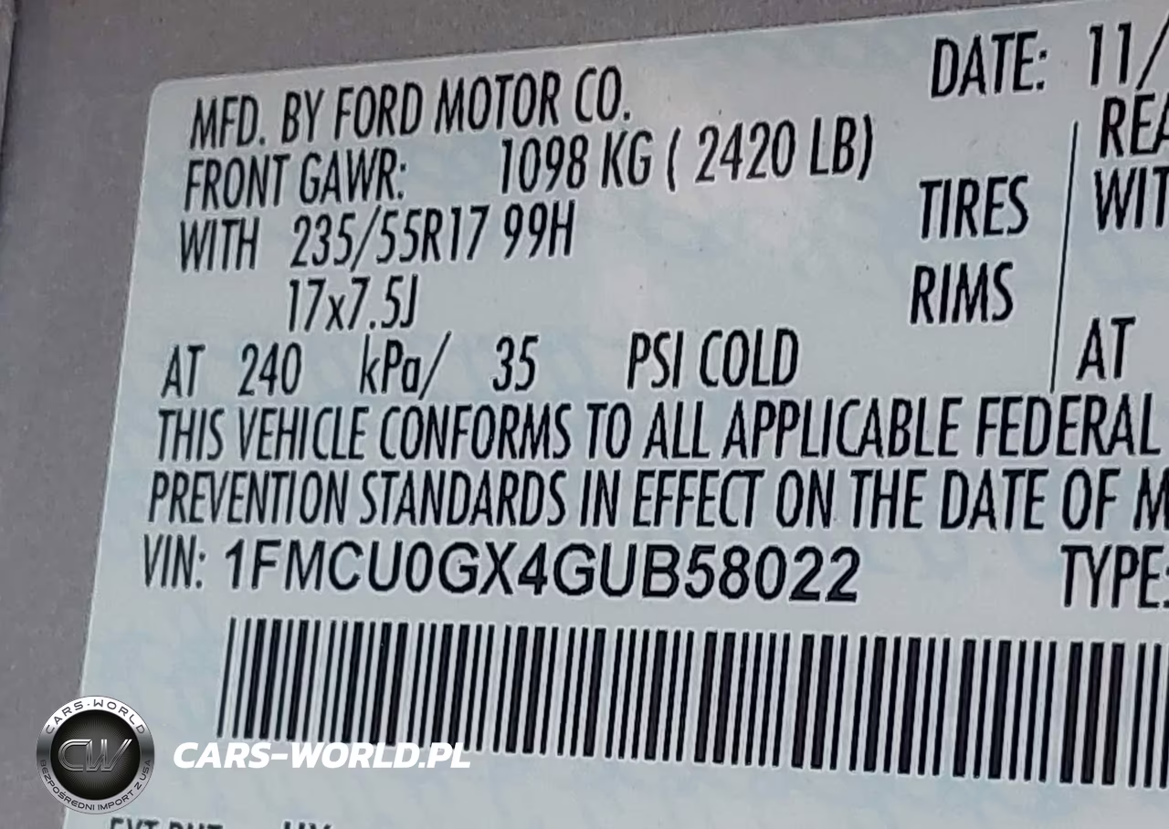 2016 Ford Escape Se VIN:1FMCU0GX4GUB58022 - 9