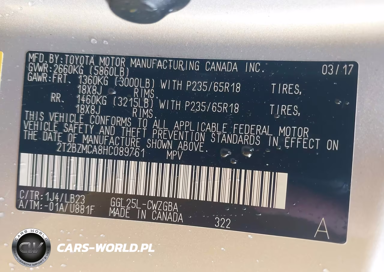 2017 Lexus Rx 350 VIN:2T2BZMCA8HC089761 - 9