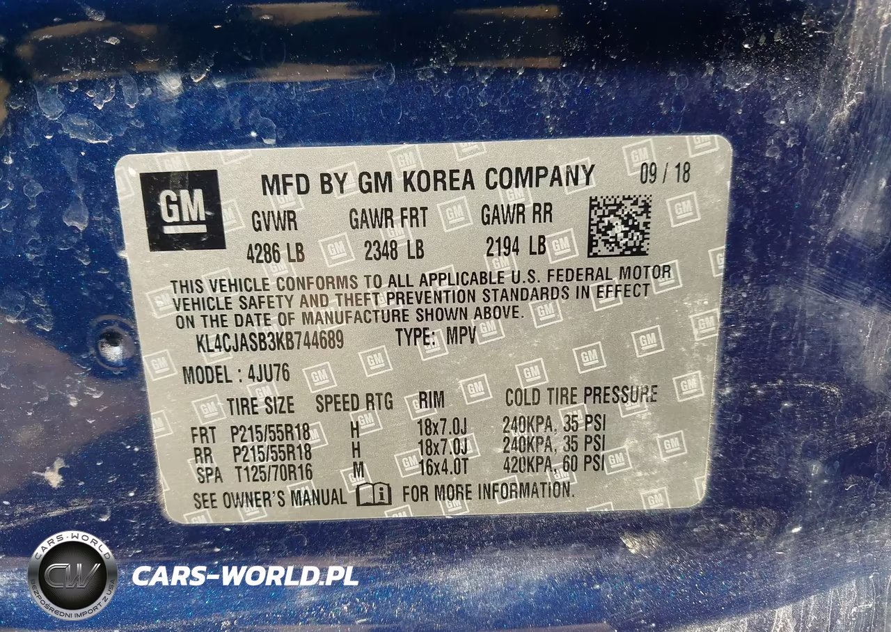 2019 Buick Encore Fwd Preferred VIN:KL4CJASB3KB744689 - 9