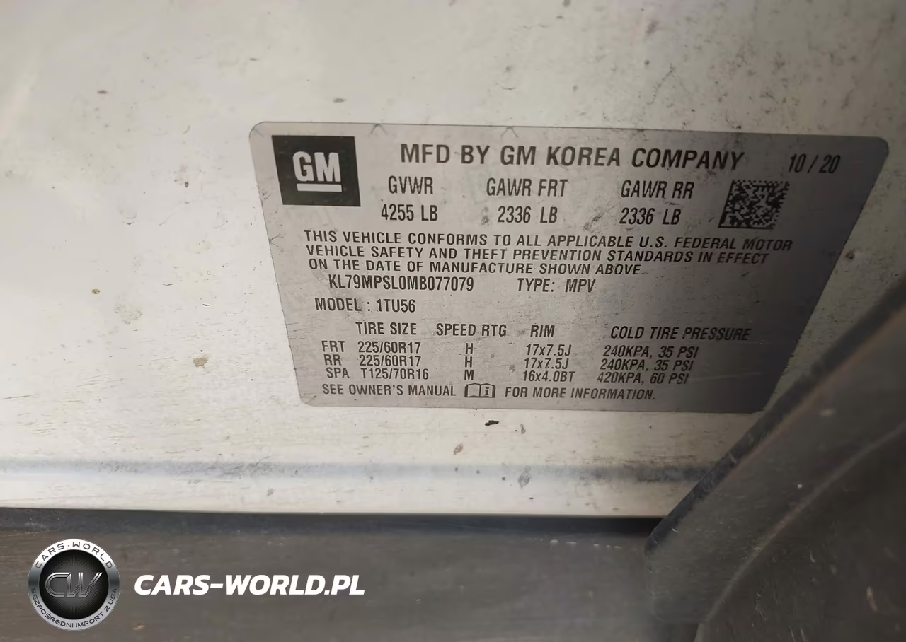 2021 Chevrolet Trailblazer Fwd Lt VIN:KL79MPSL0MB077079 - 9