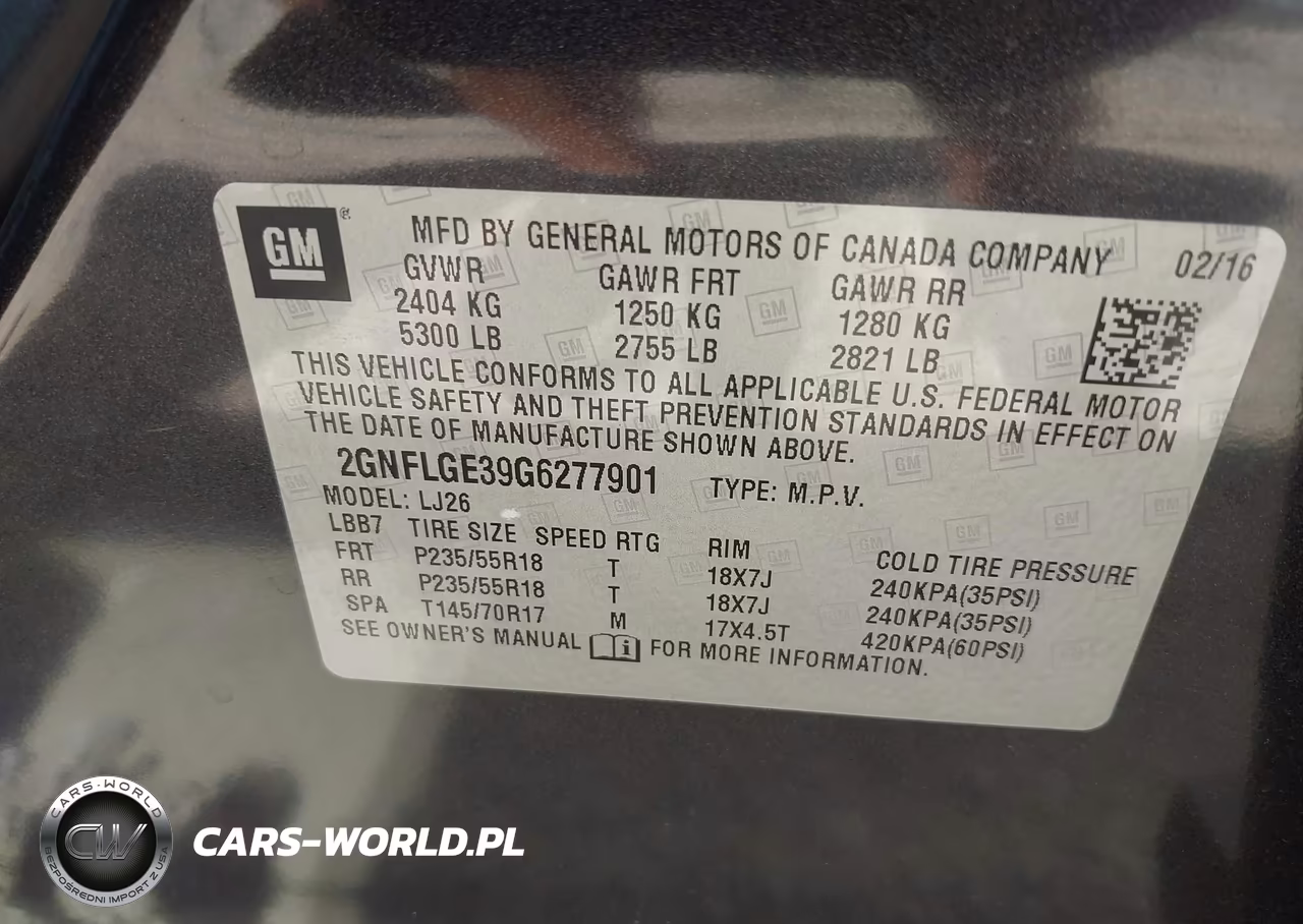 2016 Chevrolet Equinox Ltz VIN:2GNFLGE39G6277901 - 9