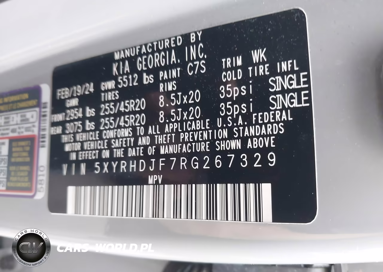 2024 Kia Sorento X-Line Ex VIN:5XYRHDJF7RG267329 - 9