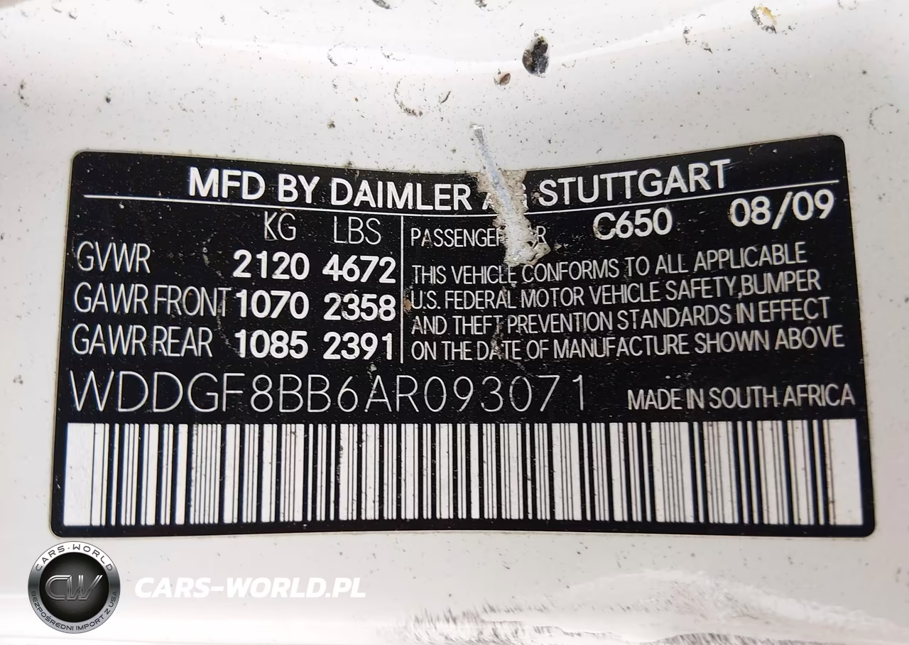 2010 Mercedes-Benz C 300 Sport 4Matic VIN:WDDGF8BB6AR093071 - 9