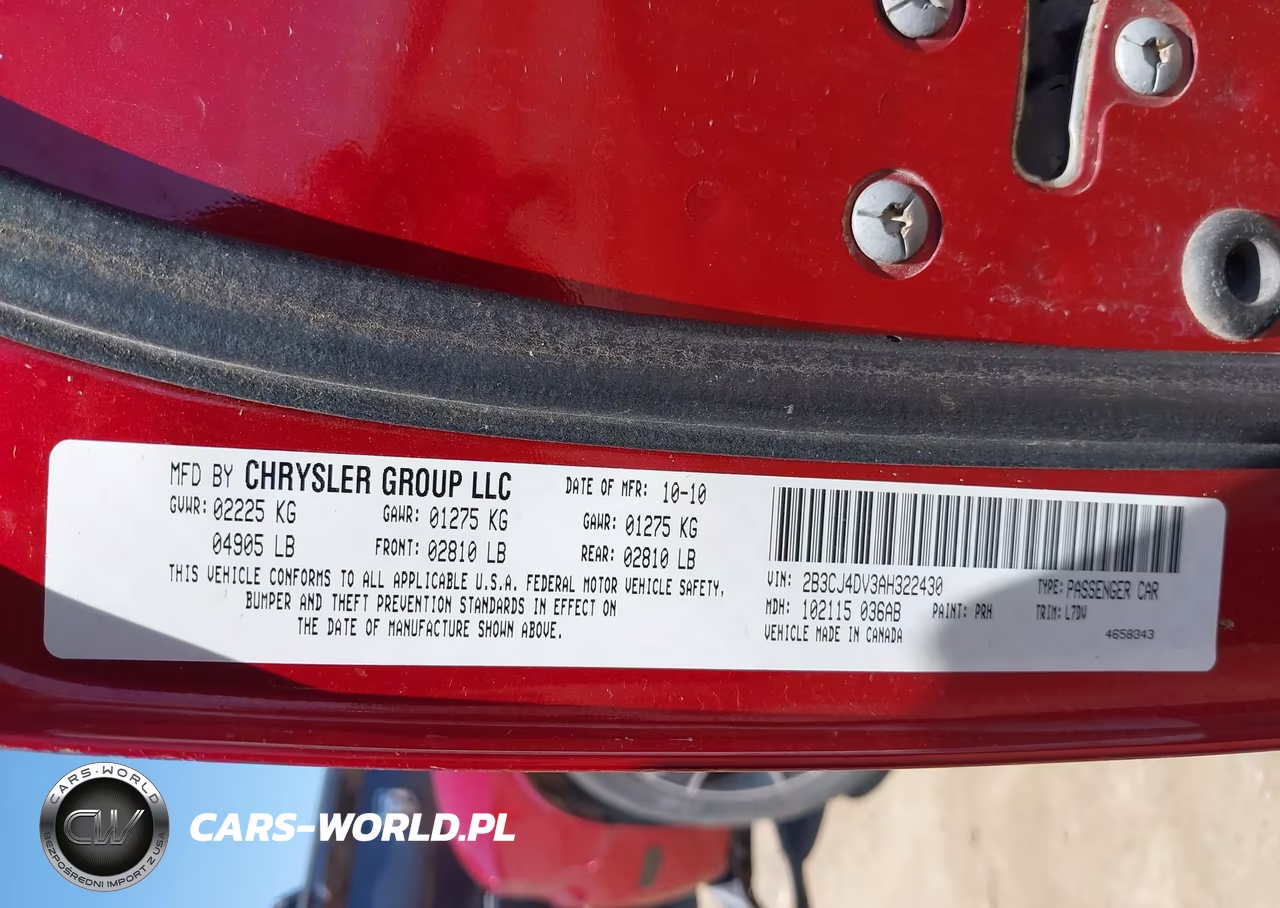 2010 Dodge Challenger Se VIN:2B3CJ4DV3AH322430 - 9