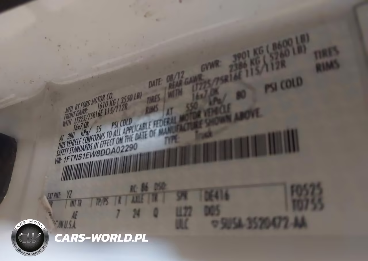 2013 Ford E-150 Commercial VIN:1FTNS1EW8DDA02290 - 9