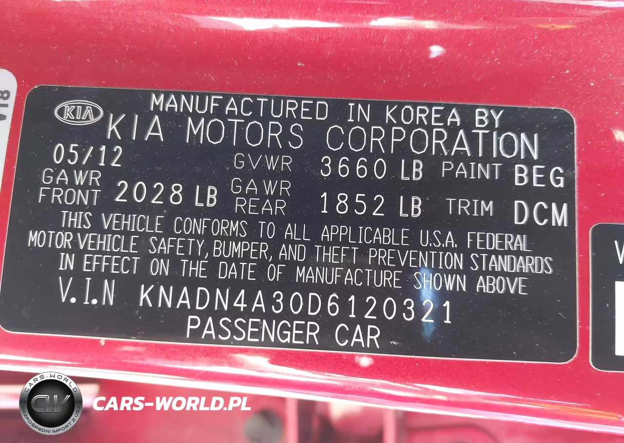 2013 Kia Rio Ex VIN:KNADN4A30D6120321 - 9