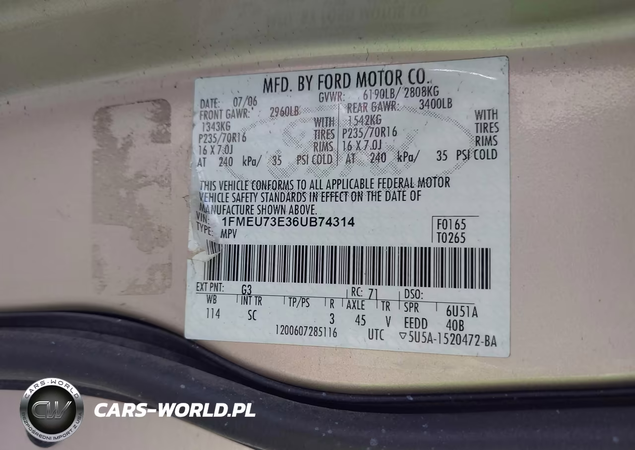 2006 Ford Explorer Xlt VIN:1FMEU73E36UB74314 - 9