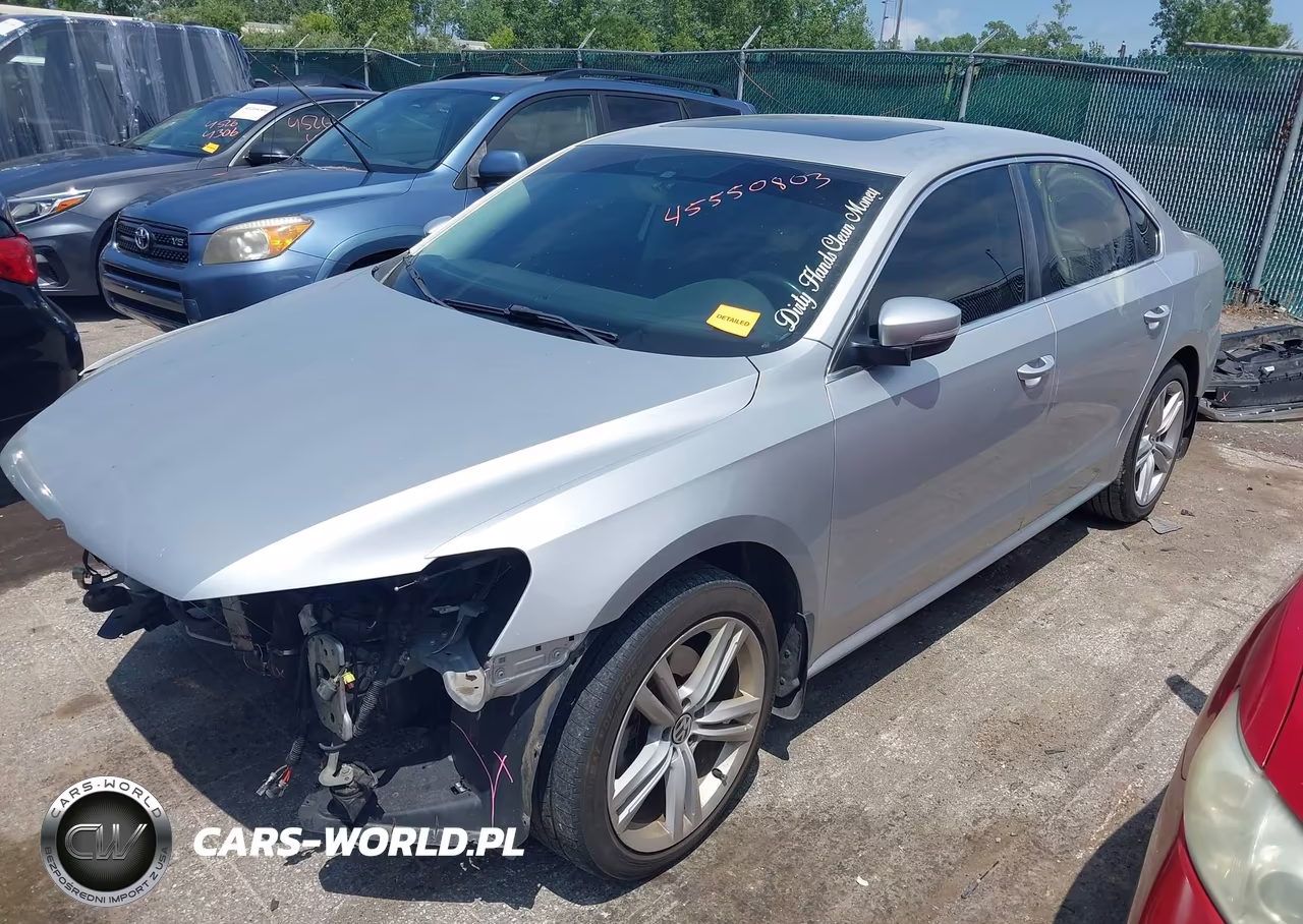 2014 Volkswagen Passat 2.0L Tdi Se VIN:1VWBN7A35EC067434 - 2