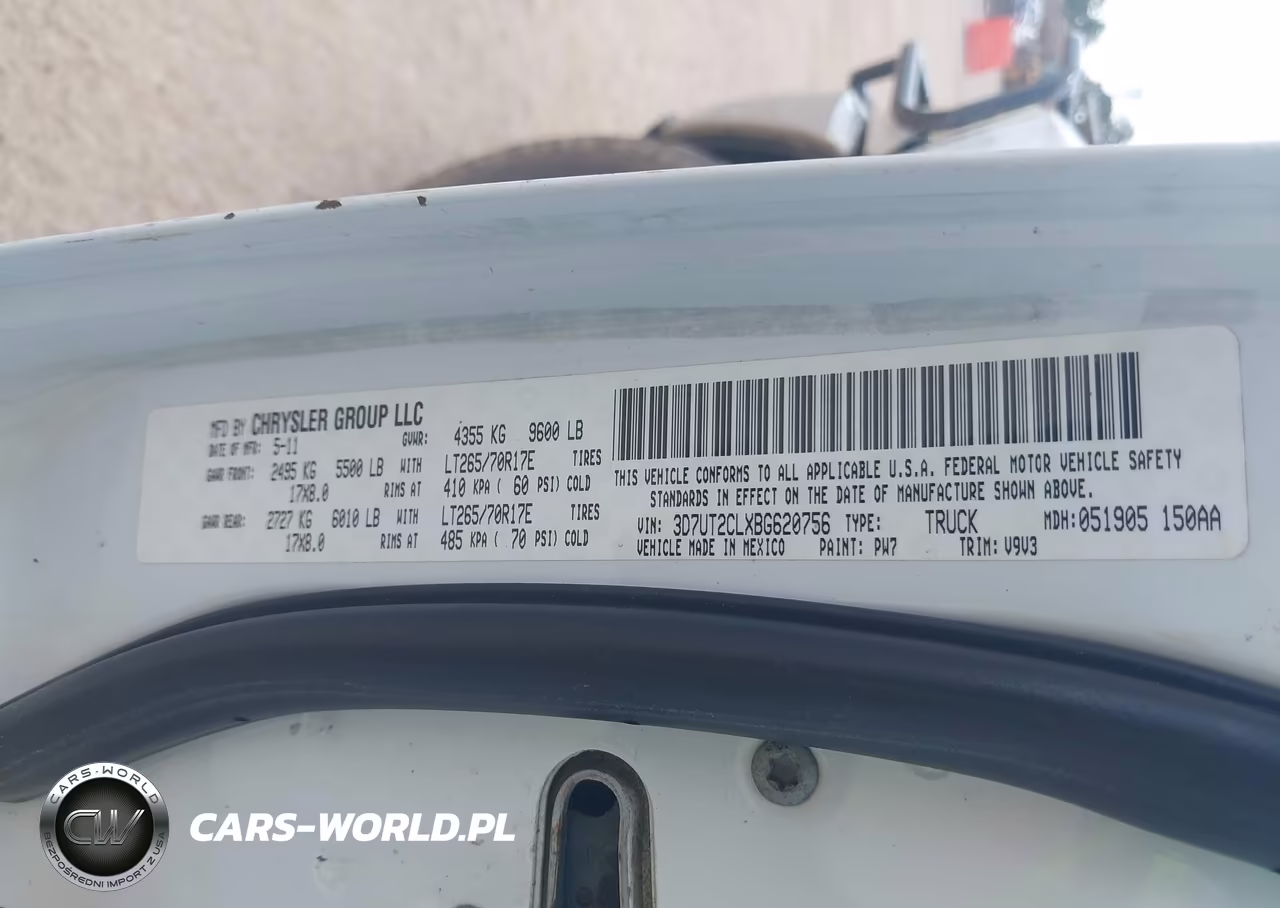 2011 Ram Ram 2500 Slt VIN:3D7UT2CLXBG620756 - 9