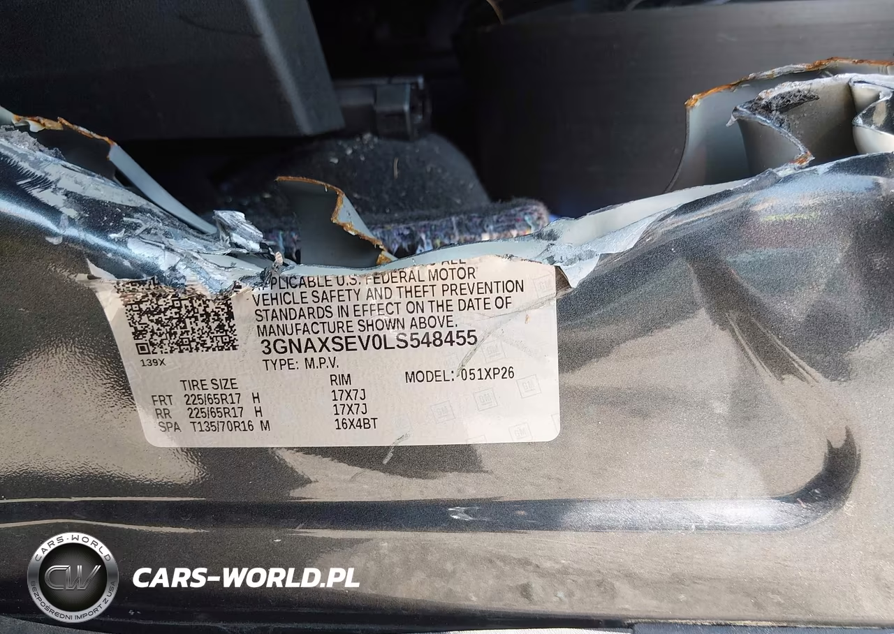 2020 Chevrolet Equinox Awd Ls VIN:3GNAXSEV0LS548455 - 9