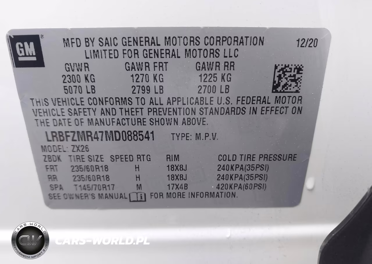 2021 Buick Envision Awd Preferred VIN:LRBFZMR47MD088541 - 9