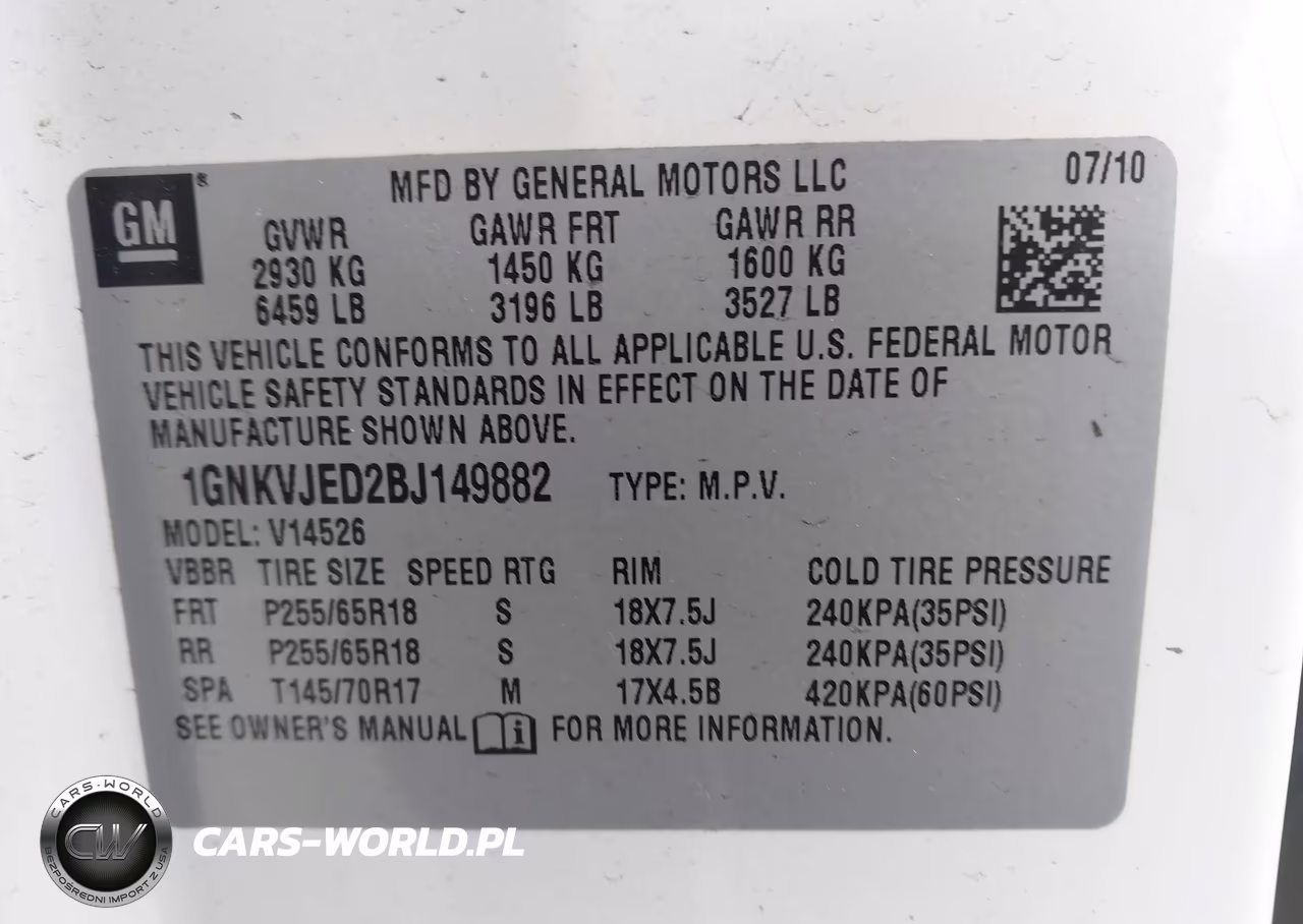 2011 Chevrolet Traverse 2Lt VIN:1GNKVJED2BJ149882 - 9
