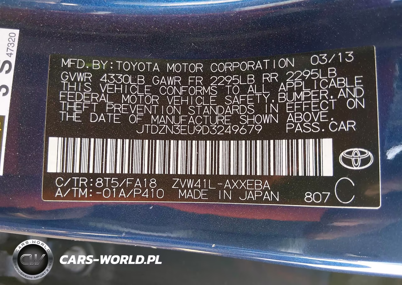 2013 Toyota Prius V Three VIN:JTDZN3EU9D3249679 - 9