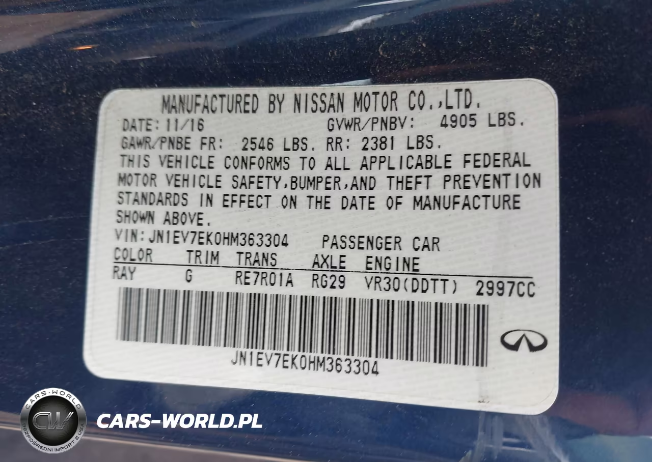 2017 Infiniti Q60 3.0T Premium VIN:JN1EV7EK0HM363304 - 9