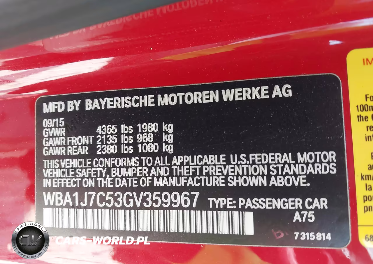 2016 BMW M235I VIN:WBA1J7C53GV359967 - 9