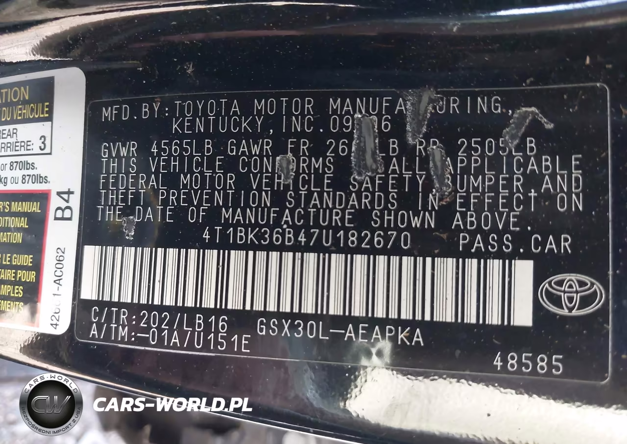 2007 Toyota Avalon Limited VIN:4T1BK36B47U182670 - 9