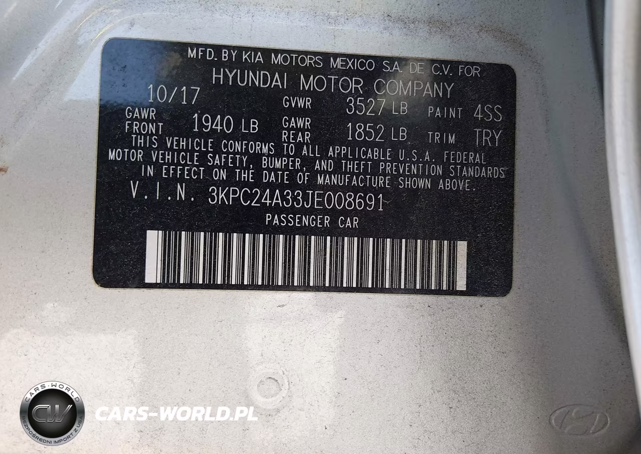 2018 Hyundai Accent Se VIN:3KPC24A33JE008691 - 9