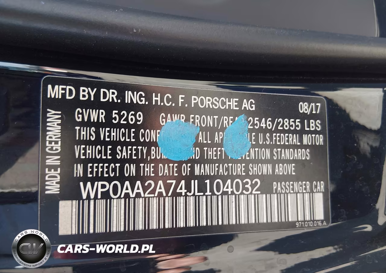 2018 Porsche Panamera 4 VIN:WP0AA2A74JL104032 - 9