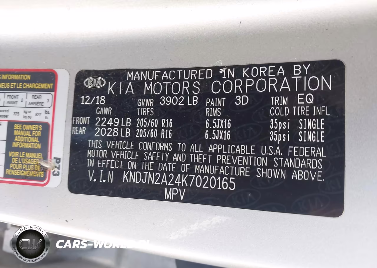 2019 Kia Soul VIN:KNDJN2A24K7020165 - 9