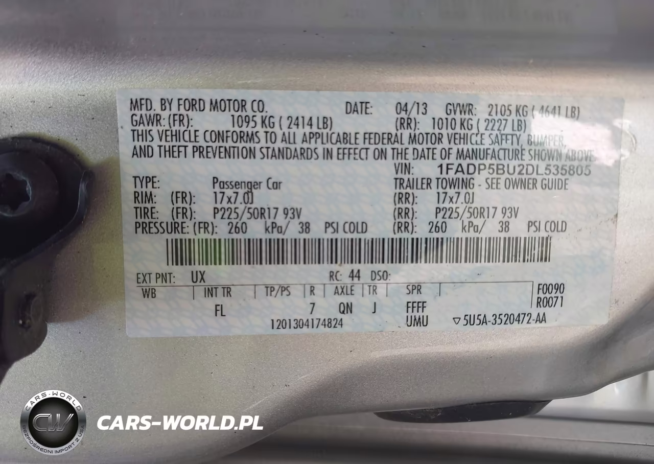 2013 Ford C-Max Hybrid Sel VIN:1FADP5BU2DL535805 - 9