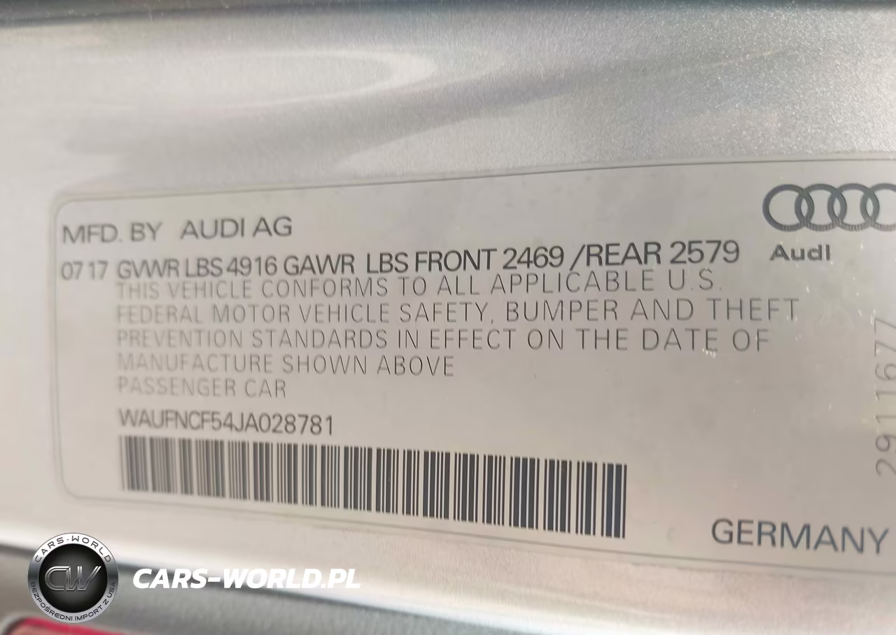 2018 Audi A5 2.0T Premium VIN:WAUFNCF54JA028781 - 9