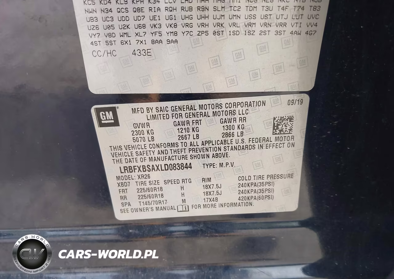 2020 Buick Envision Fwd Preferred VIN:LRBFXBSAXLD083844 - 9