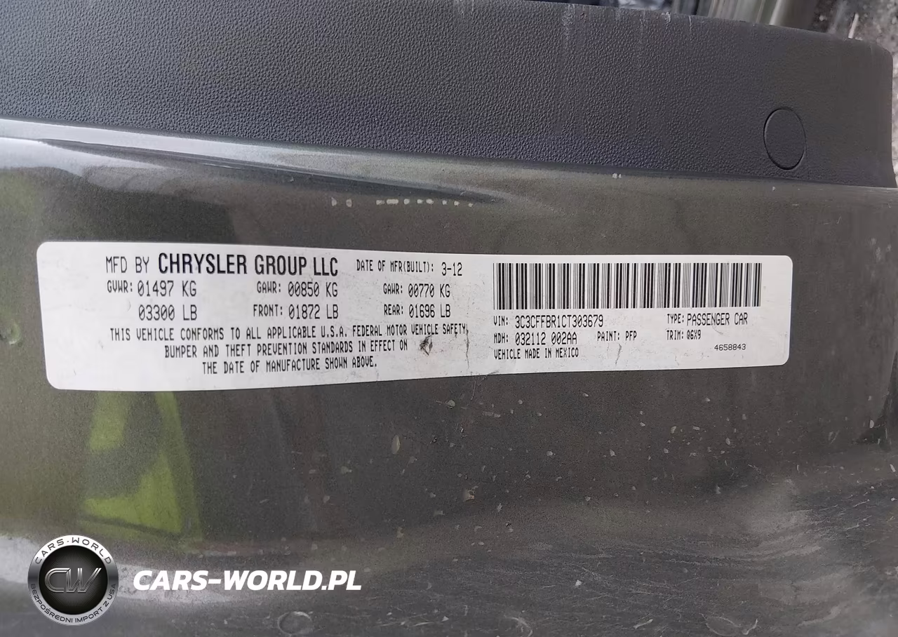 2012 Fiat 500 Sport VIN:3C3CFFBR1CT303679 - 9