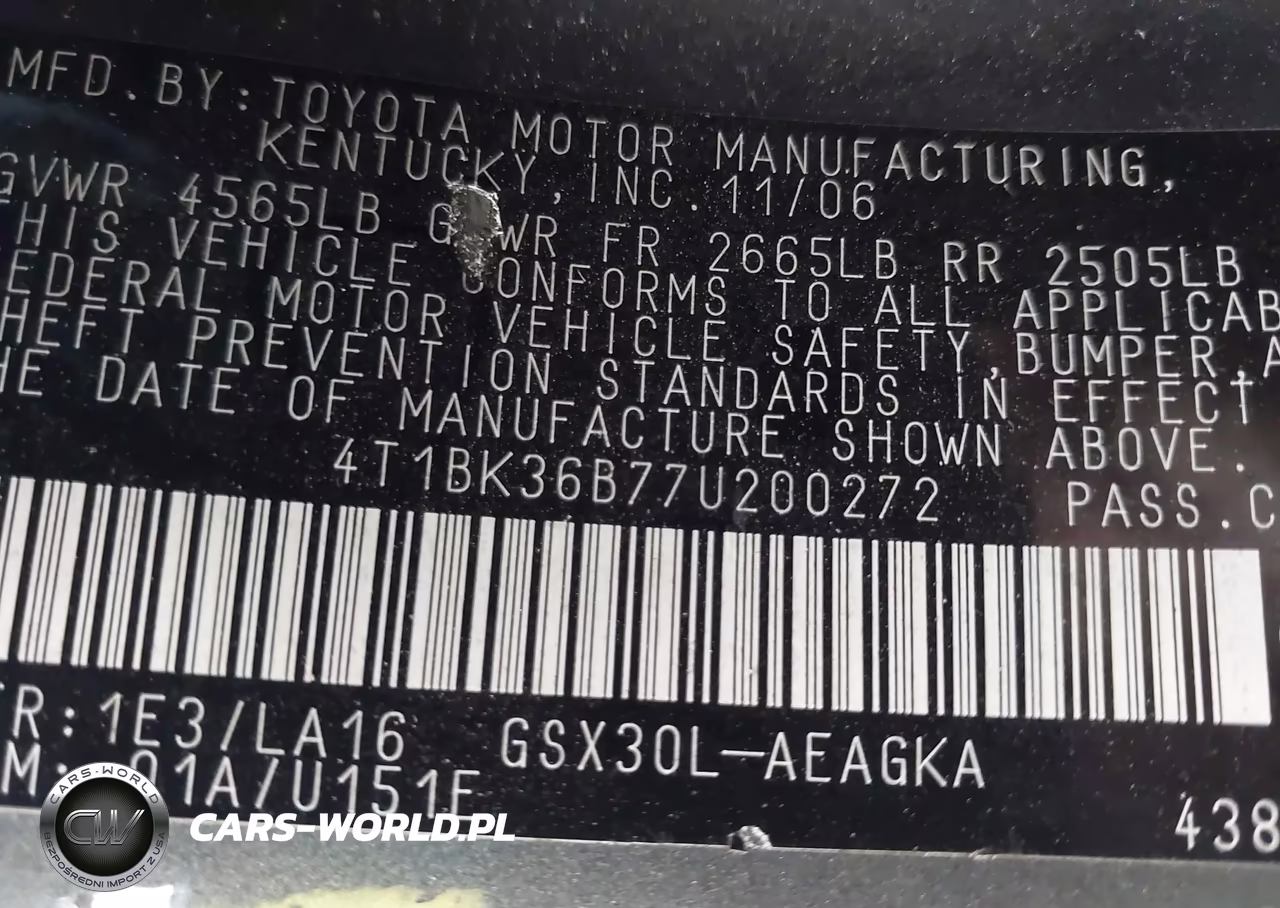 2007 Toyota Avalon Xls VIN:4T1BK36B77U200272 - 9