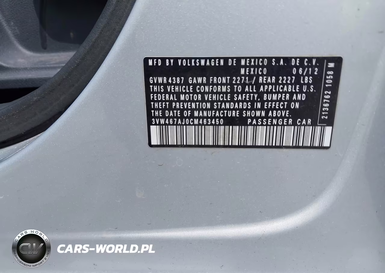 2012 Volkswagen Jetta Gli Autobahn VIN:3VW467AJ0CM463450 - 9