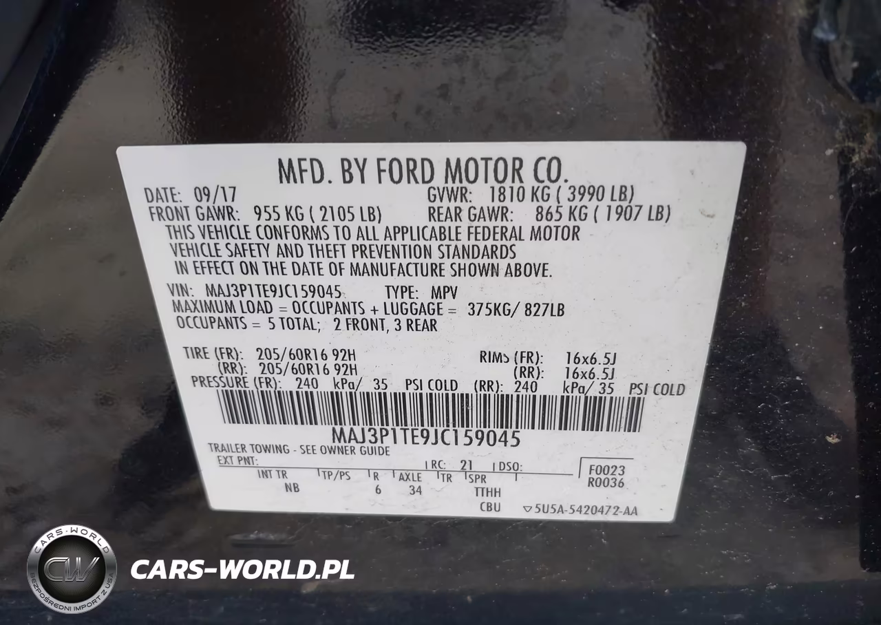 2018 Ford Ecosport Se VIN:MAJ3P1TE9JC159045 - 9