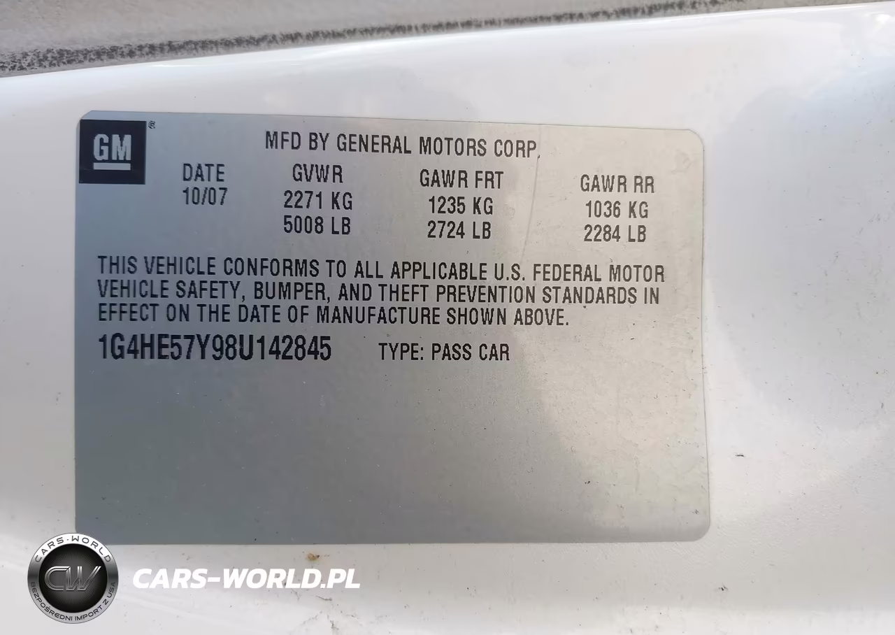2008 Buick Lucerne Cxs VIN:1G4HE57Y98U142845 - 9