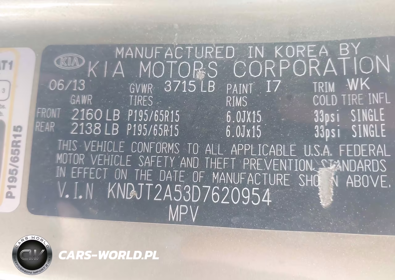 2013 Kia Soul VIN:KNDJT2A53D7620954 - 9