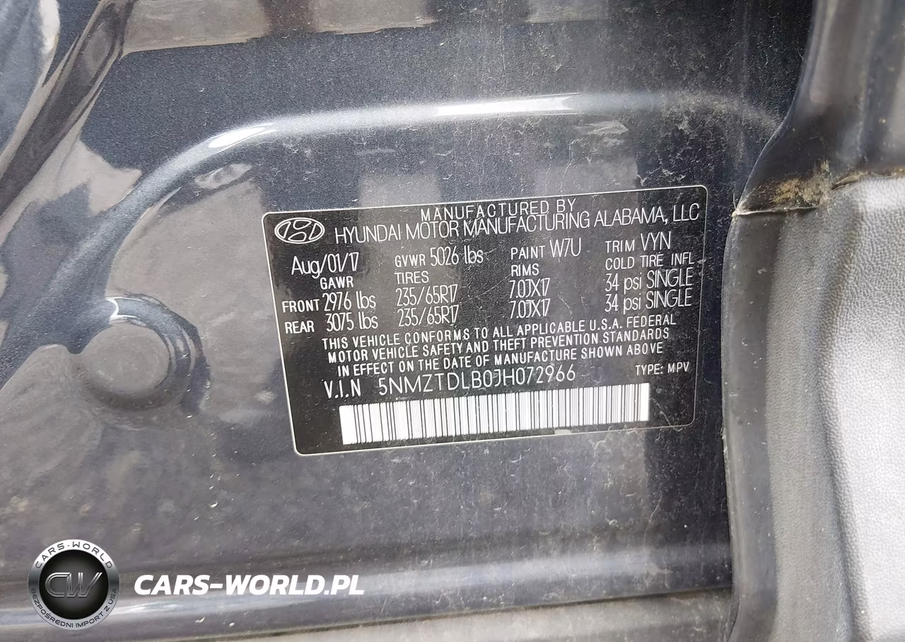 2018 Hyundai Santa Fe Sport 2.4L VIN:5NMZTDLB0JH072966 - 9