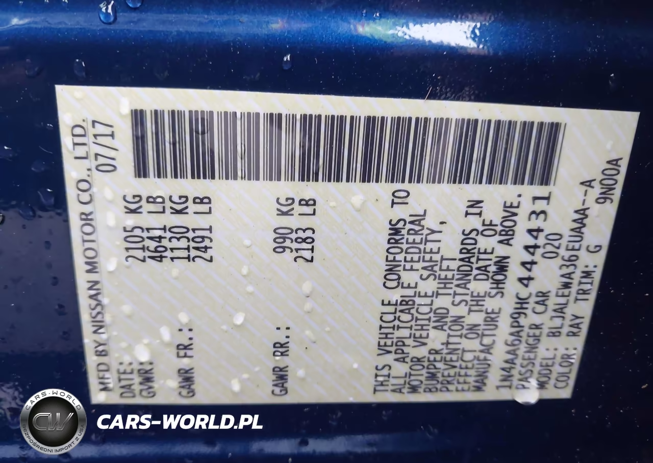 2017 Nissan Maxima 3.5 Sl VIN:1N4AA6AP9HC444431 - 9