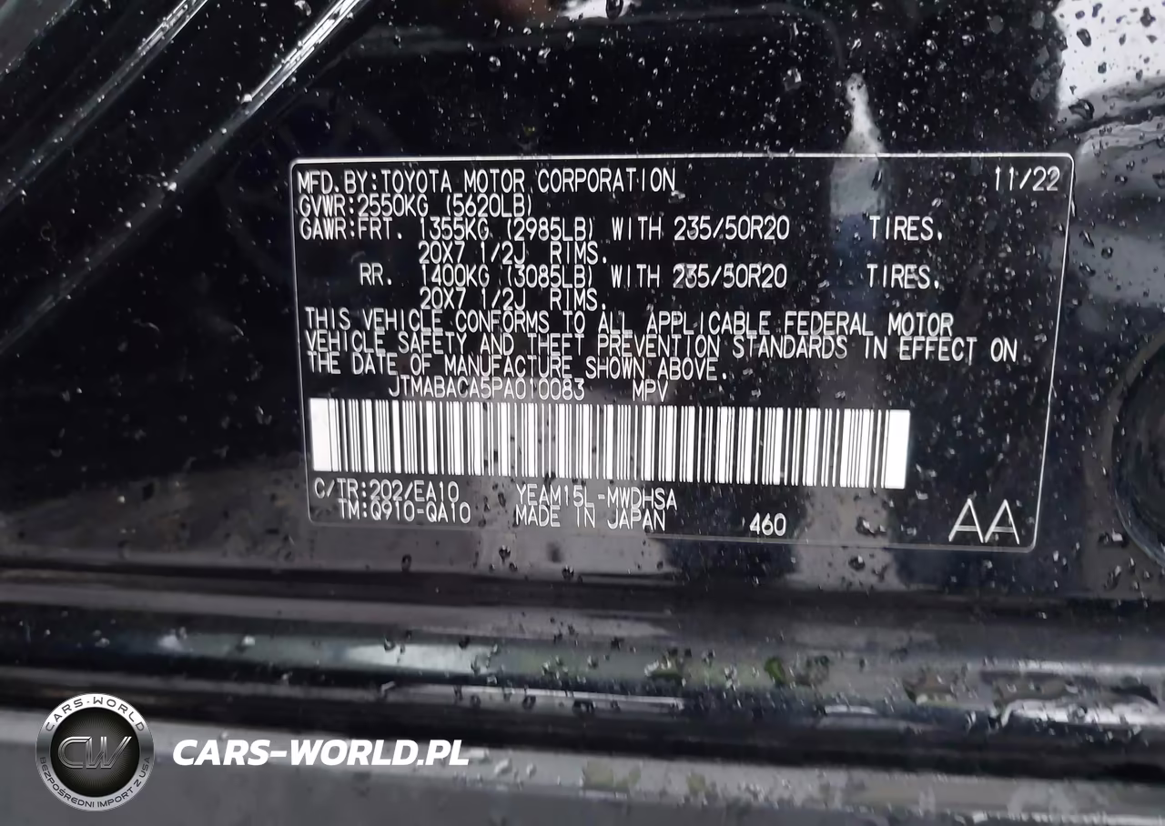 2023 Toyota Bz4X Limited VIN:JTMABACA5PA010083 - 9