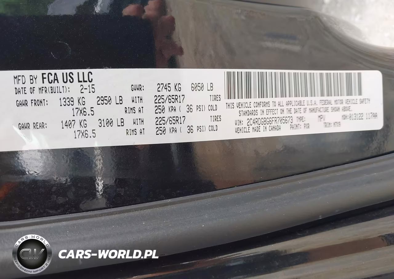 2015 Dodge Grand Caravan Se Plus VIN:2C4RDGBG6FR705673 - 9