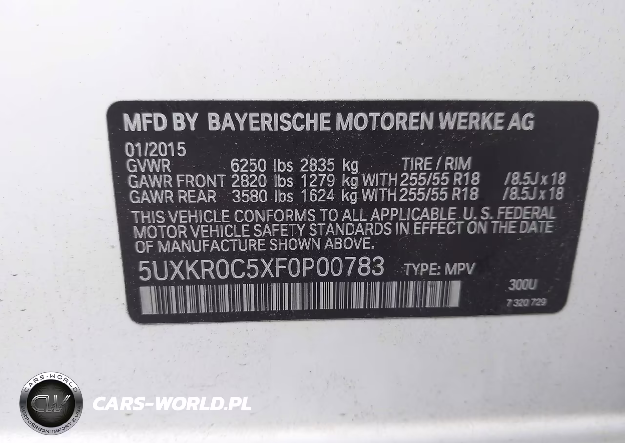 2015 BMW X5 xDrive35I VIN:5UXKR0C5XF0P00783 - 9