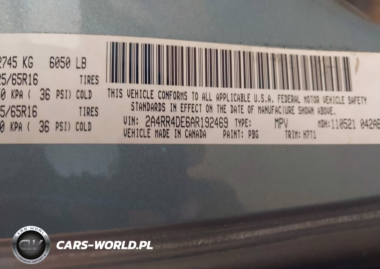 2010 Chrysler Town & Country Lx VIN:2A4RR4DE6AR192469 - 9